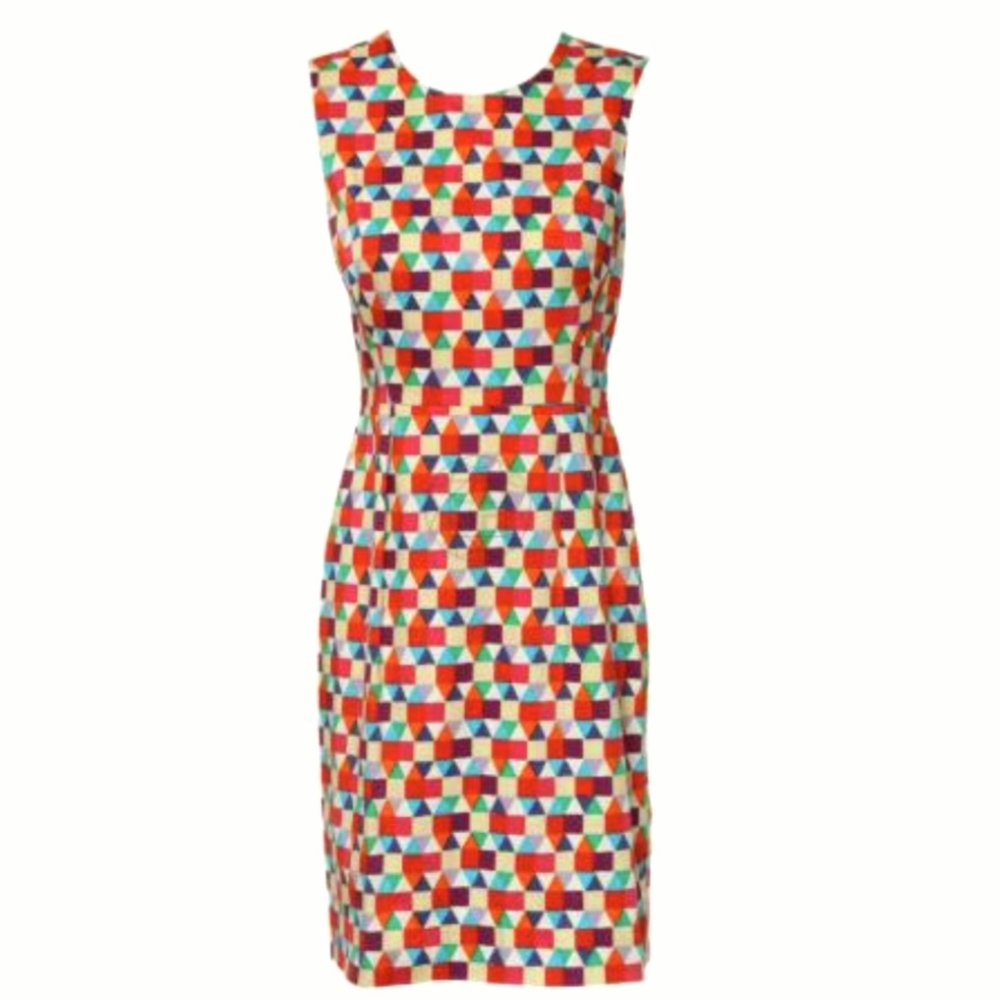 KS Geometric Print Cotton Dress